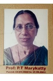 Prof. P T Marykutty