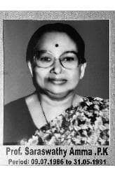 Prof. P K Saraswathi Amma