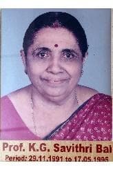 Prof. K G Savithri Bhai